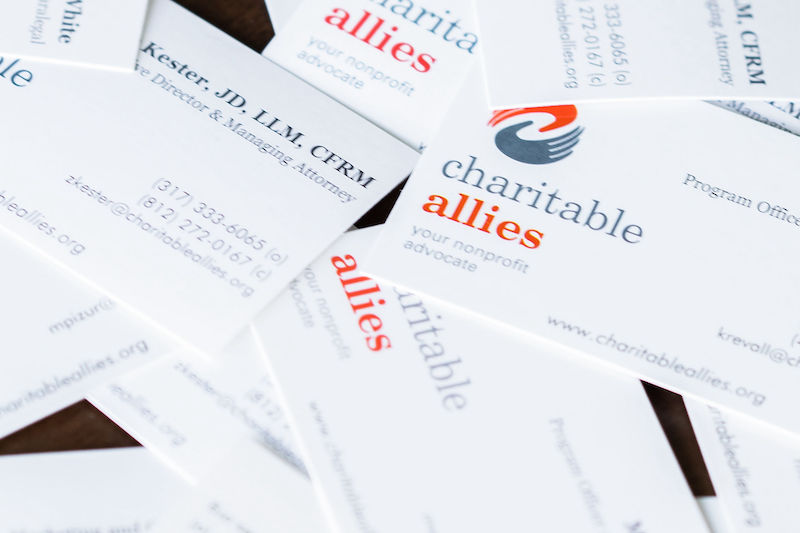 Charitable Allies business cards