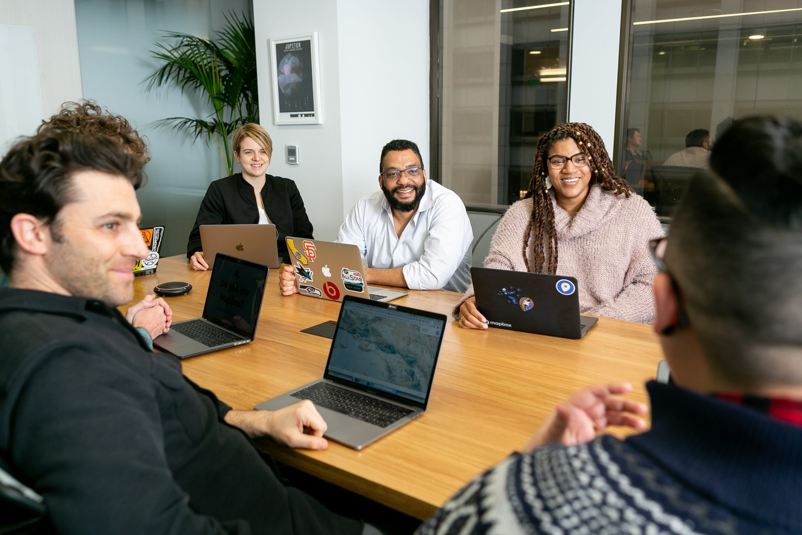 Nonprofit Board Meeting at a conference table