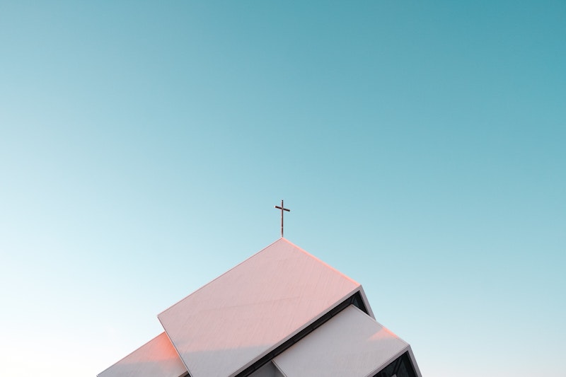 The top of a church building