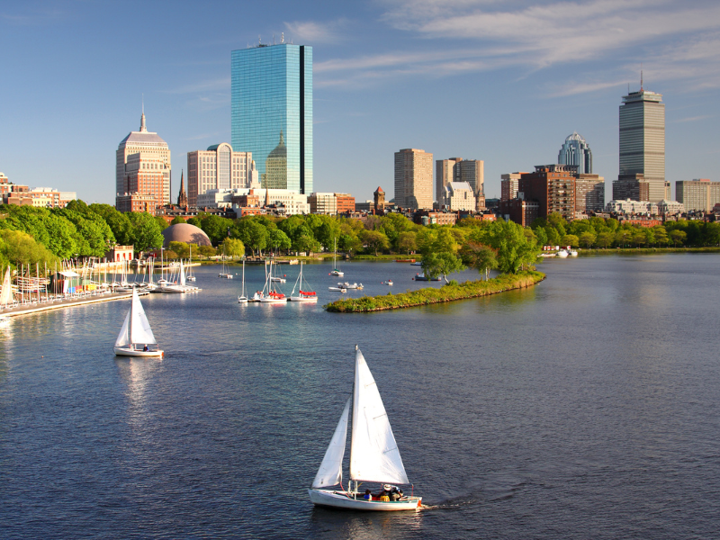 A photo of the city of Boston Massachusetts